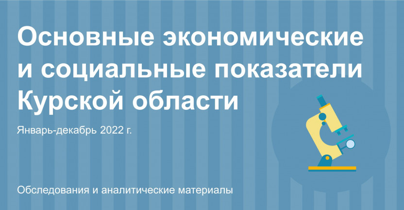 Основные экономические и социальные показатели Курской области за январь-декабрь 2022г.